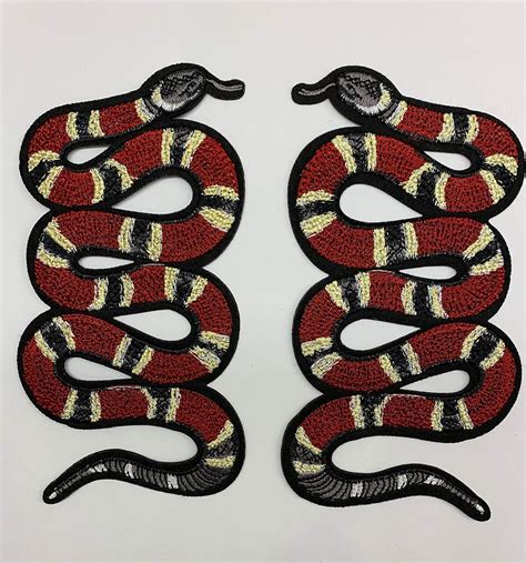 gucci snake patch small|More.